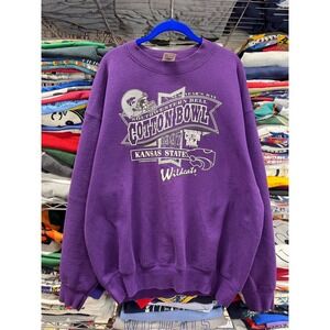 Vintage 1997 Cotton Bowl Kansas State Wildcats Sweatshirt XXL Purple USA Made